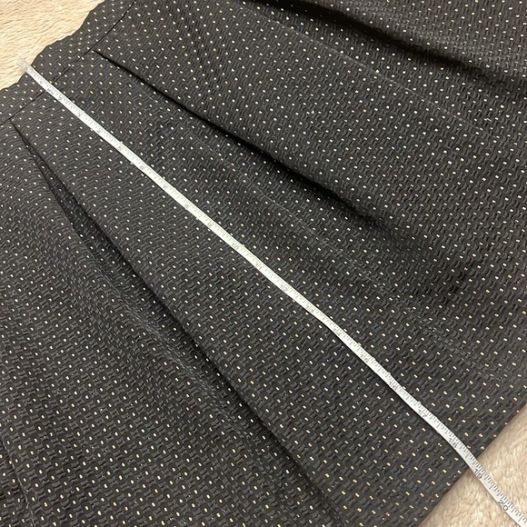 AQUA Black & Gold A-Line Skirt - Picture 9 of 9